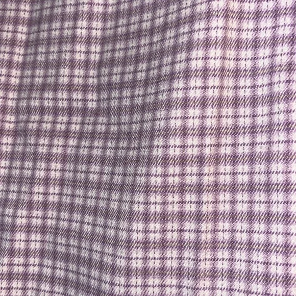 Brandy Melville Purple and White Plaid double front slit mini skirt sz XS - S - Picture 5 of 9